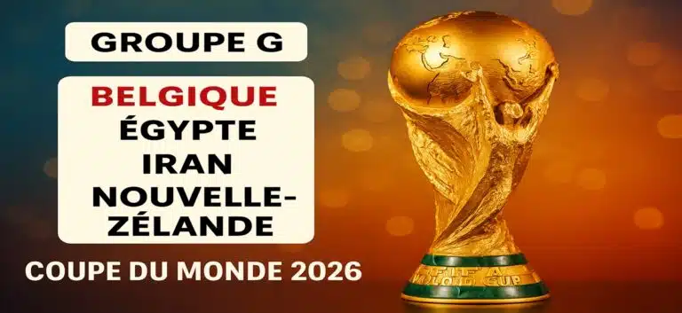Coupe du Monde avec le Groupe G