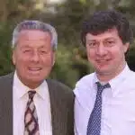 Guy Thys et Michel Renquin pose pour une photo