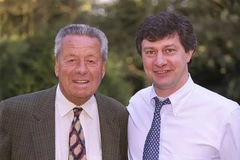 Guy Thys et Michel Renquin pose pour une photo