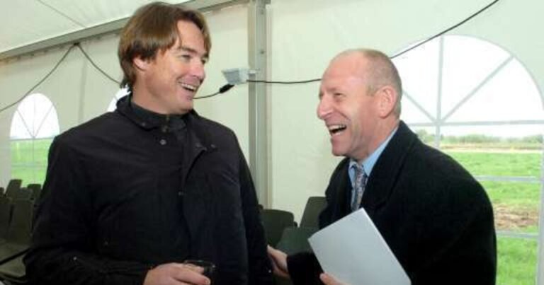 Michel De Wolf et Georges Grün après leur carrière rient ensemble