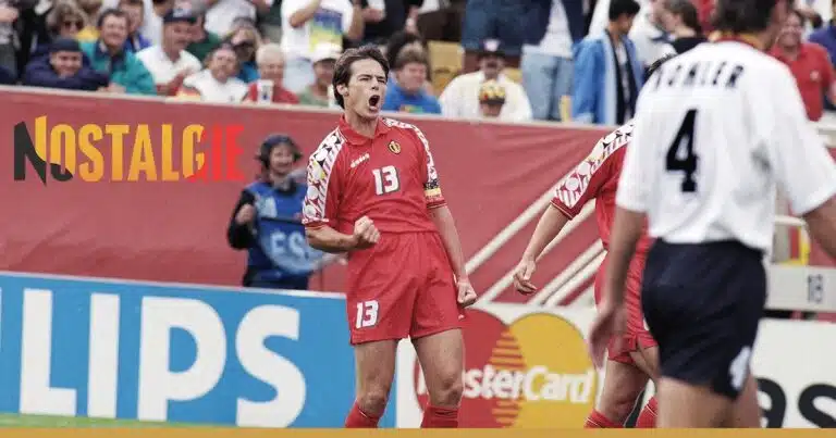 Georges GrÜn fête un but pour les Diables Rouges