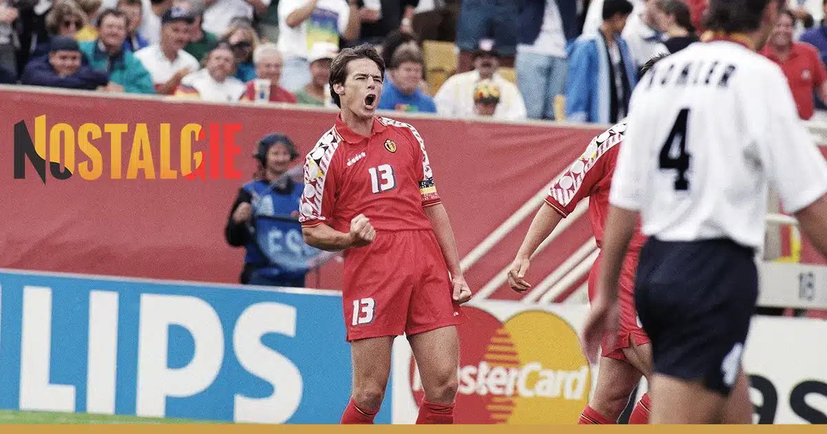 Georges GrÜn fête un but pour les Diables Rouges