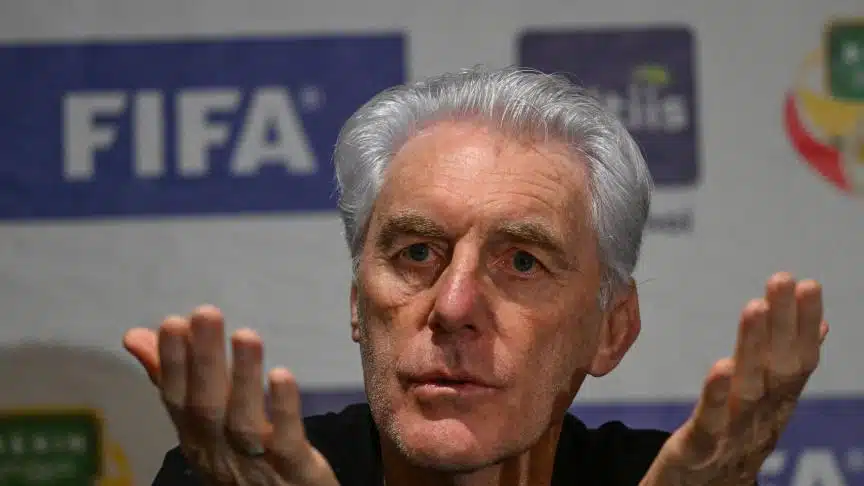 Hugo Bross en conférence de presse