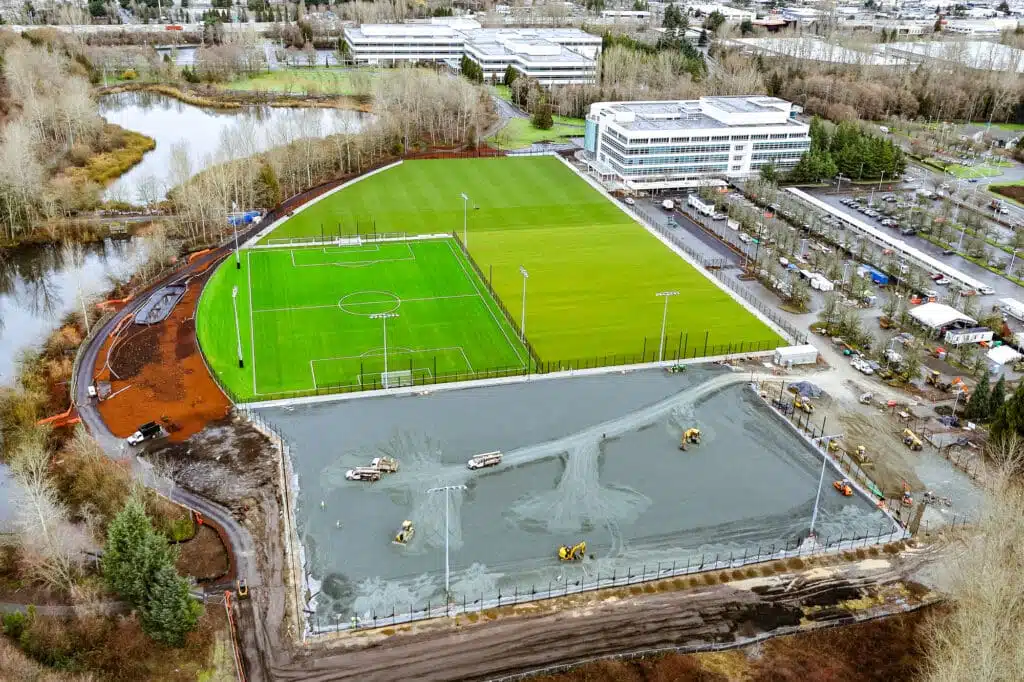 Infrastructure des Seattle Sounders mise à disposition des Diables