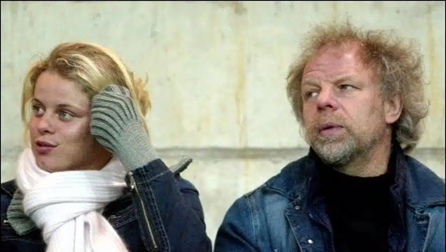 Lei Clijsters et sa fille Kim assis