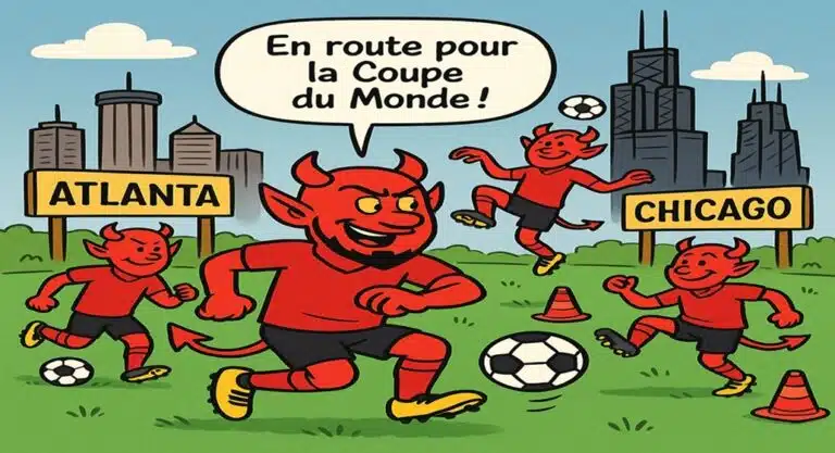 Image représentant des Diables Rouges aux usa