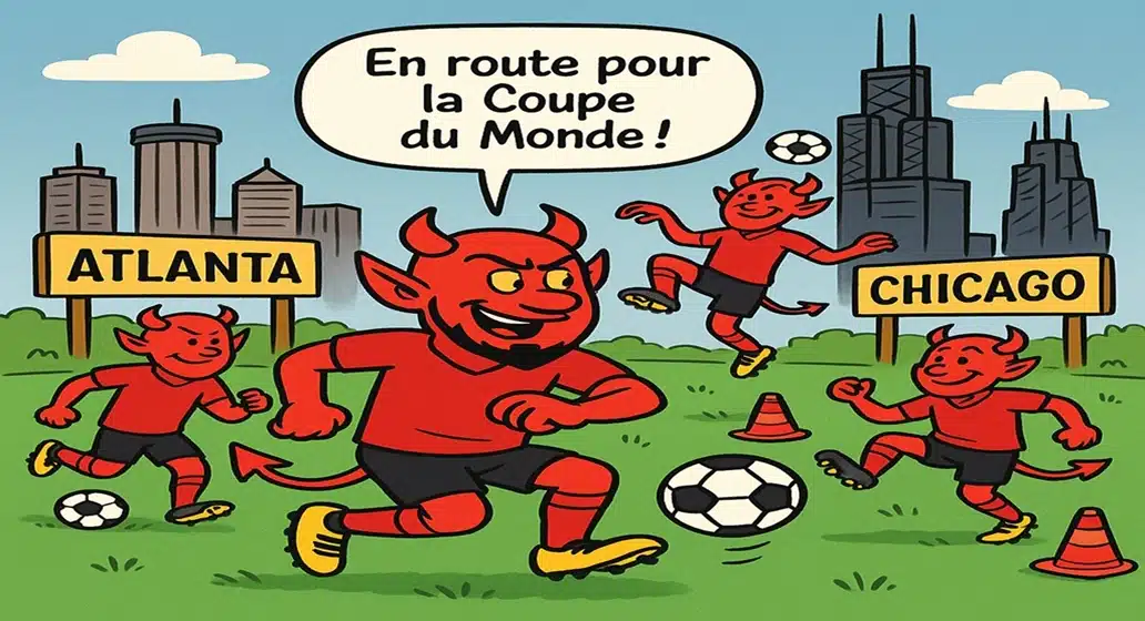 Image représentant des Diables Rouges aux usa