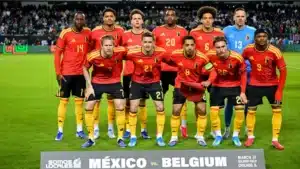 Mexique - Belgique photo de l'équipe belge